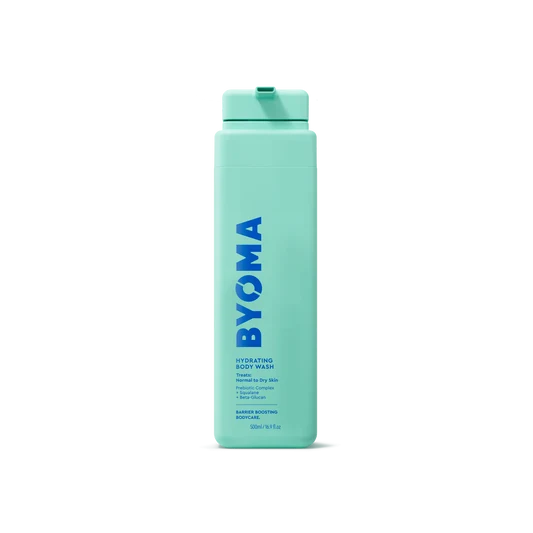 BYOMA GEL DOUCHE HYDRATANT sur fond blanc.